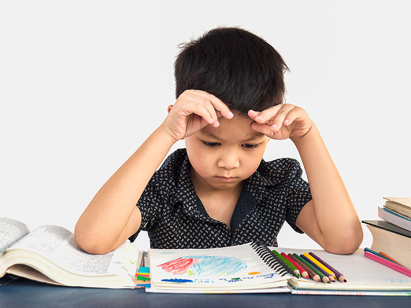 Difficulty in focusing or sustaining effort on schoolwork is one of the most common ADHD symptoms in kids.